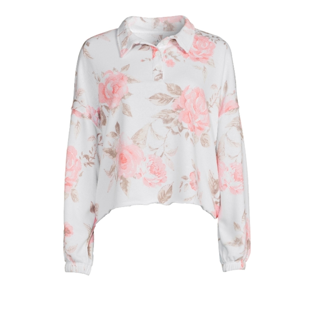 Flower print lux soft top